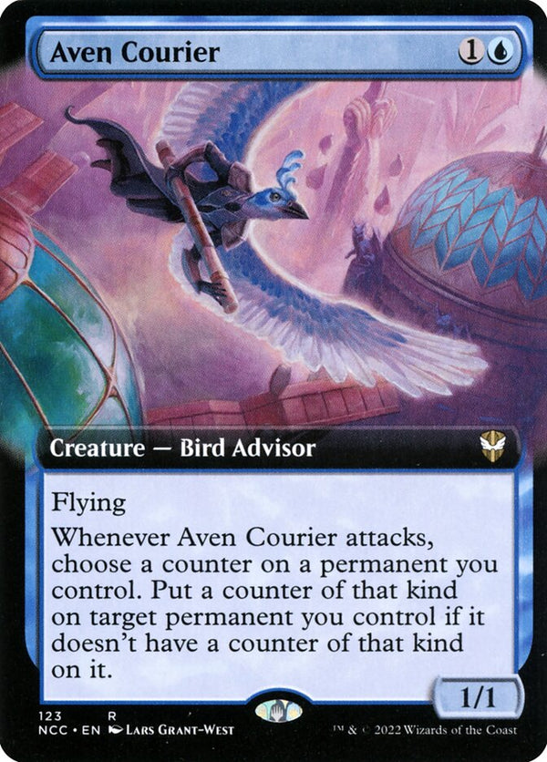 Aven Courier (Extended Art) - Magic: The Gathering