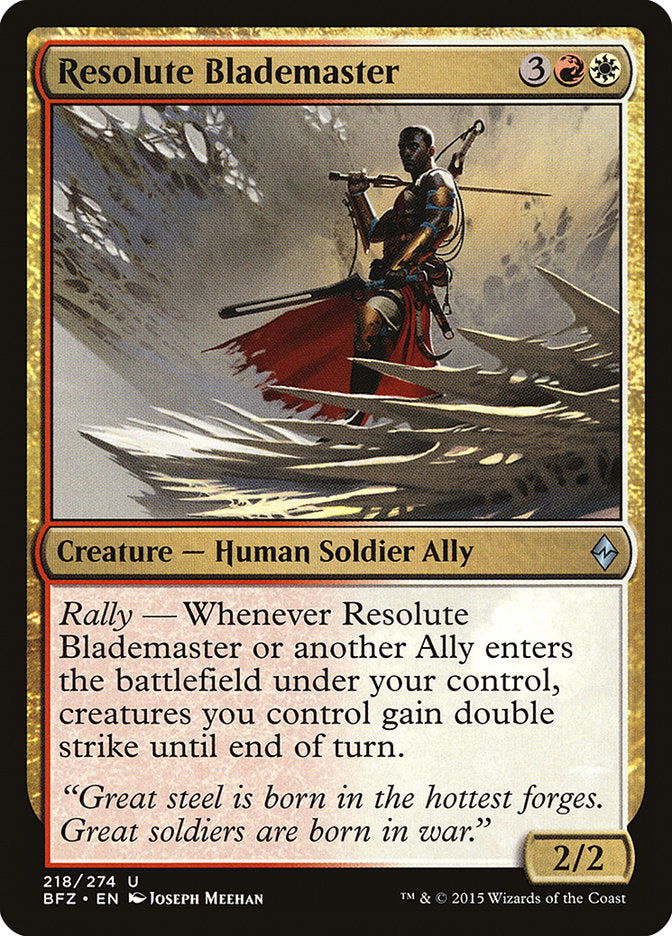 Resolute Blademaster [Battle for Zendikar]