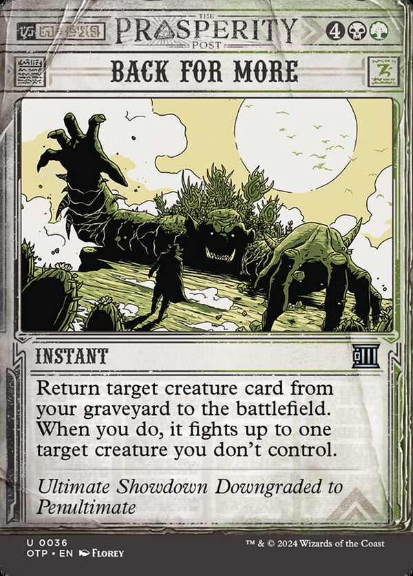 Back for More - Magic: The Gathering