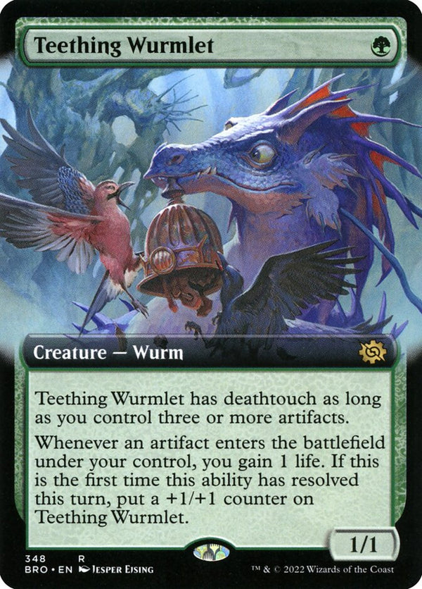 Teething Wurmlet (Extended Art) - Magic: The Gathering