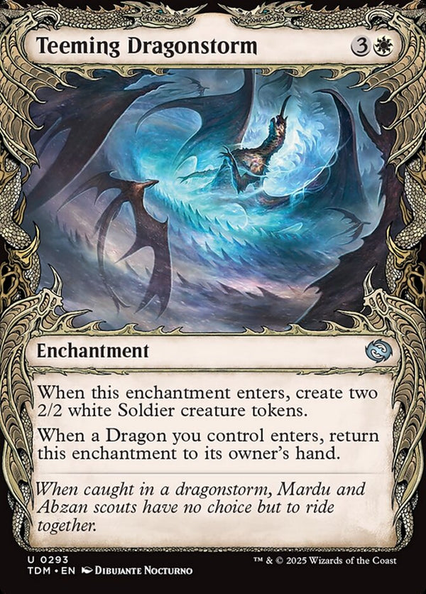 Teeming Dragonstorm (Showcase) - Magic: The Gathering