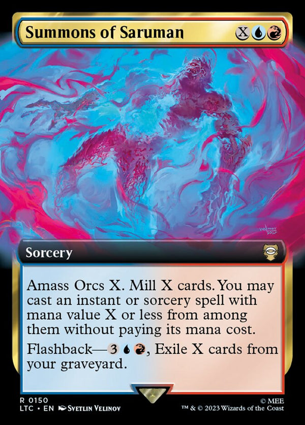 Summons of Saruman (Extended Art) - Magic: The Gathering