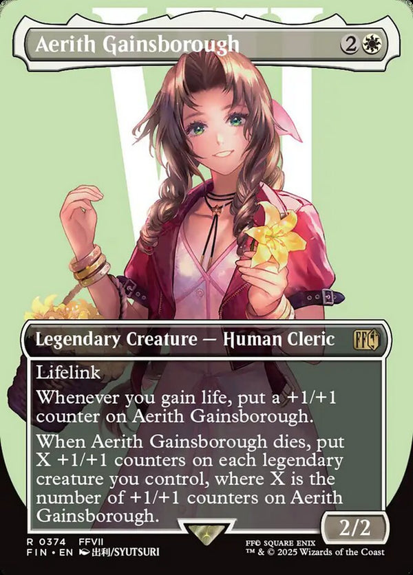 Aerith Gainsborough (Borderless) - Magic: The Gathering