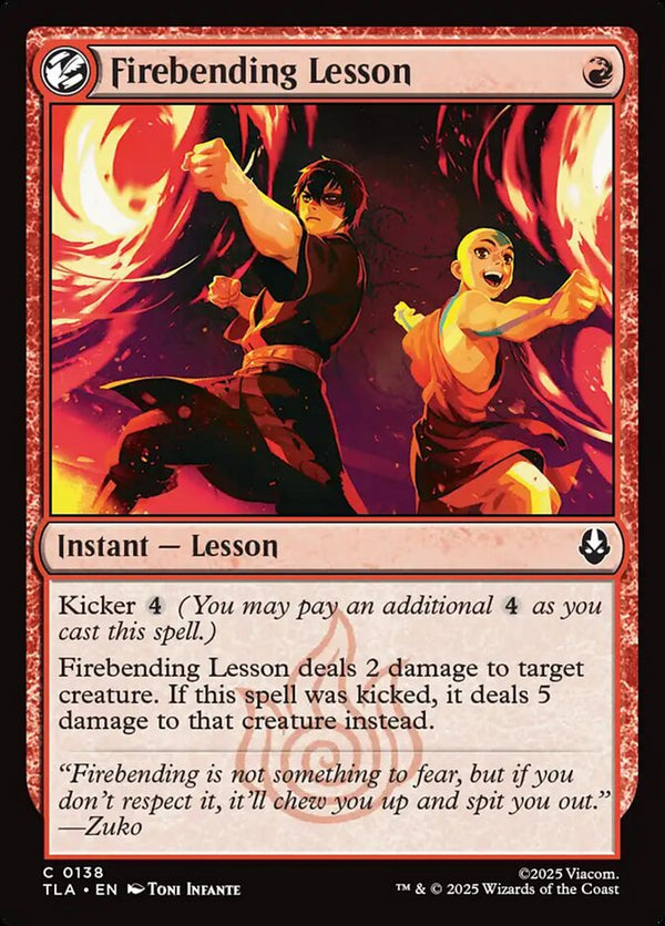 Firebending Lesson - Magic: The Gathering