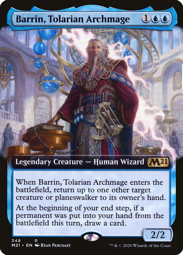 Barrin, Tolarian Archmage (Extended Art) - Magic: The Gathering