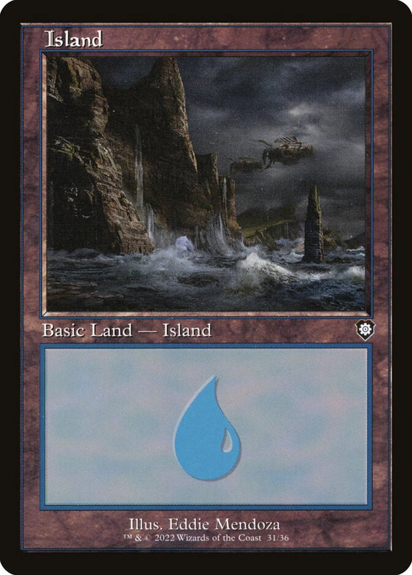 Island (31) (Retro Frame) - Magic: The Gathering