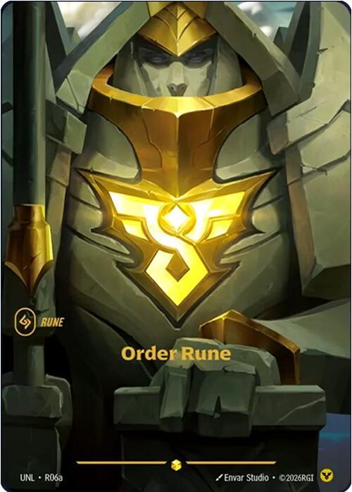 Order Rune (R06a) (UNL R06a) - Riftbound: League of Legends TCG