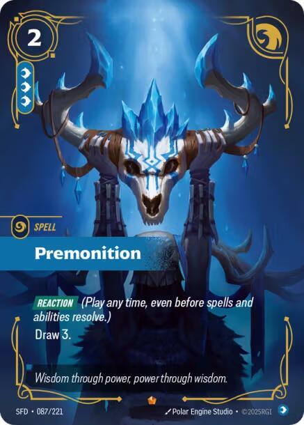 Premonition (SFD 087/221) - Riftbound: League of Legends TCG