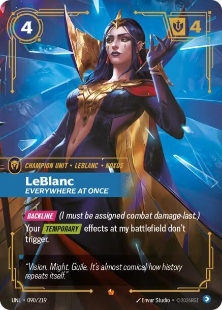LeBlanc, Everywhere At Once (UNL 090/219) - Riftbound: League of Legends TCG
