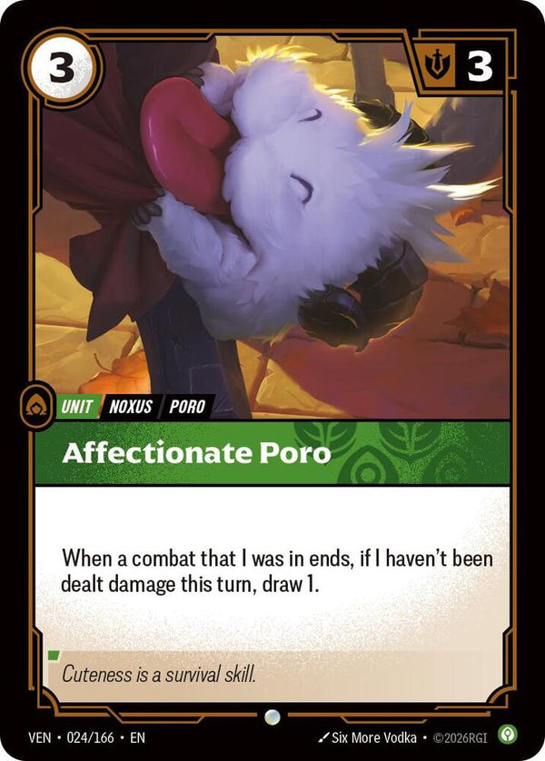Affectionate Poro (VEN 024/166) - Riftbound: League of Legends TCG