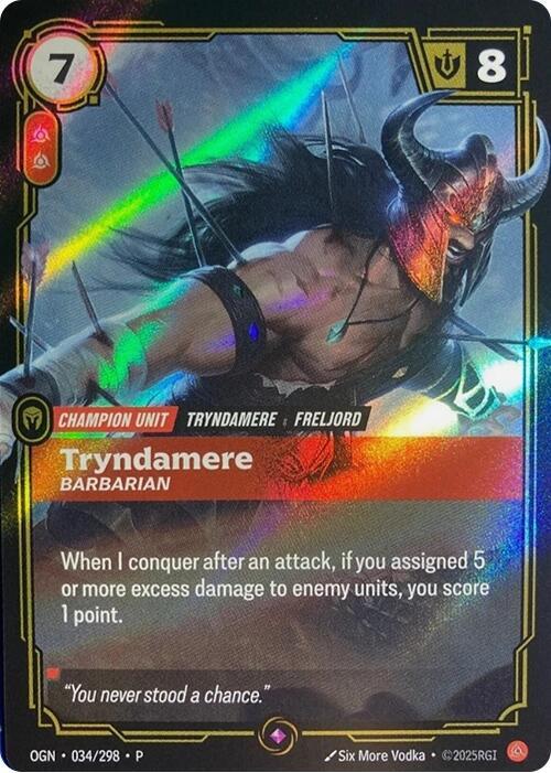 Tryndamere, Barbarian (OPP 034/298) - Riftbound: League of Legends TCG