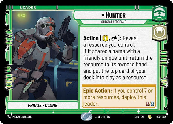 Hunter - Outcast Sergeant (SHD 009/262) - Star Wars Unlimited
