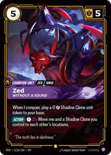Zed, Without a Sound (Alternate Art) (VEN 112a/166) - Riftbound: League of Legends TCG