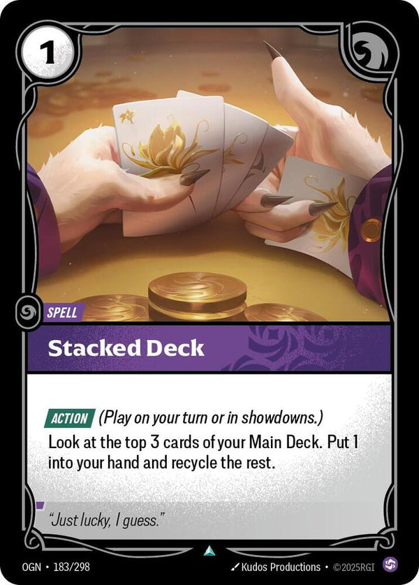 Stacked Deck (OGN 183/298) - Riftbound: League of Legends TCG