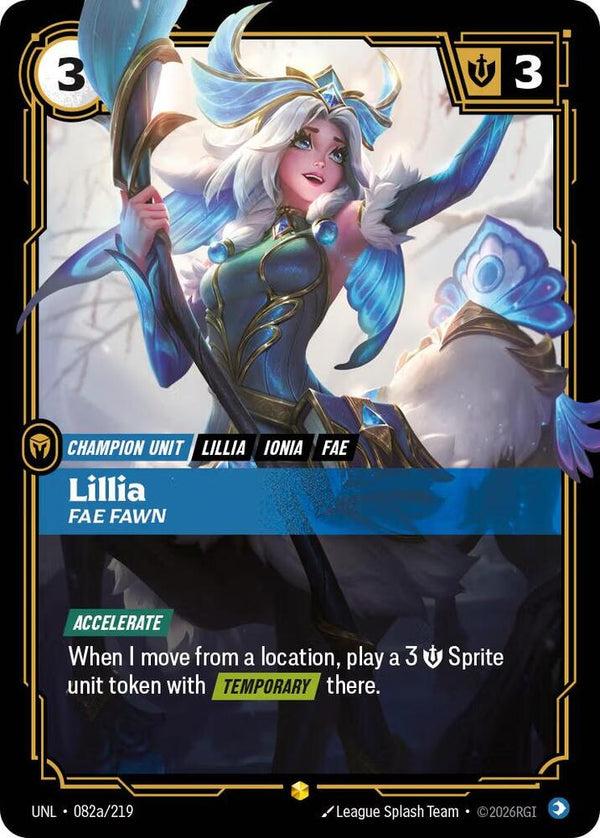 Lillia, Fae Fawn (Alternate Art) (UNL 082a/219) - Riftbound: League of Legends TCG