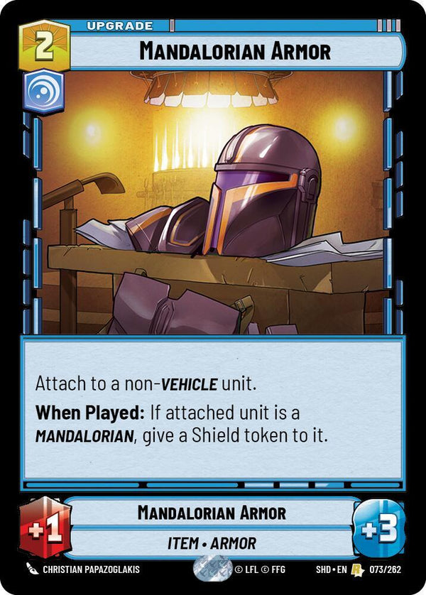 Mandalorian Armor (SHD 073/262) - Star Wars Unlimited
