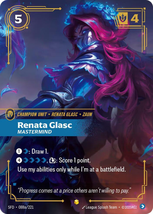 Renata Glasc, Mastermind (Alternate Art) (SFD 088a/221) - Riftbound: League of Legends TCG