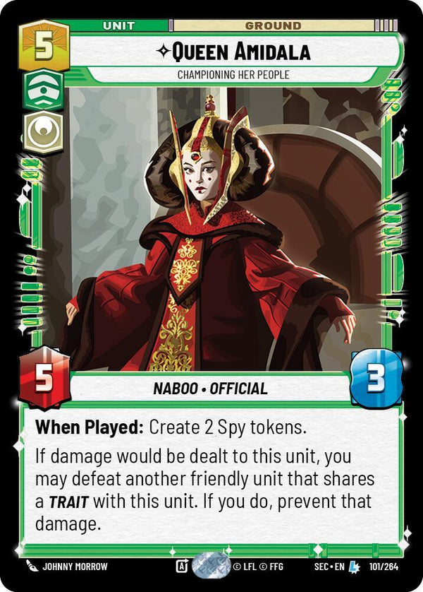 Queen Amidala - Championing Her People (SEC 101/264) - Star Wars Unlimited