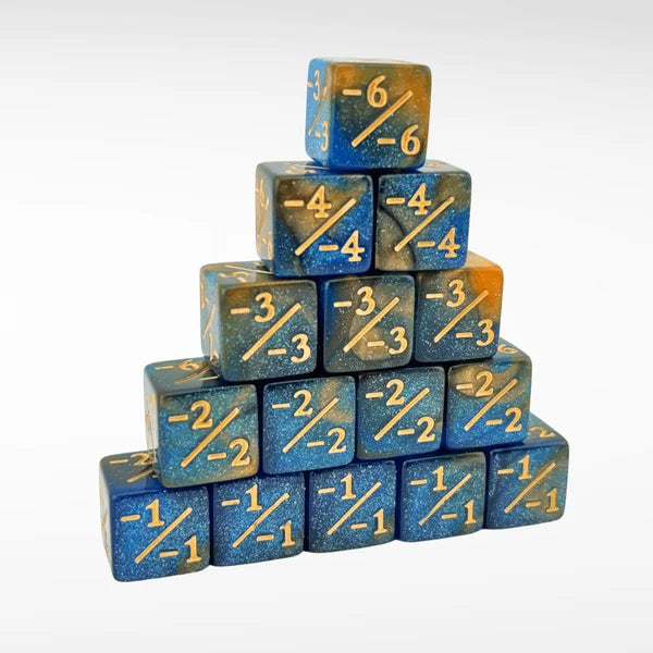 Nerd Gear - MTG Minus 1 Counter -1/-1 Dice - 15 Pack - Nerd Gear