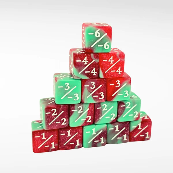 Nerd Gear - MTG Minus 1 Counter -1/-1 Dice - 15 Pack - Nerd Gear