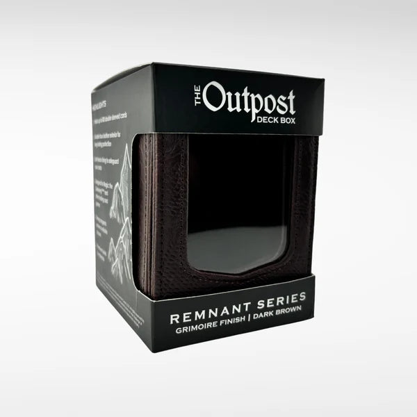Nerd Gear - The Outpost Deck Box - Remnant Series - Grimoire Dark Brown